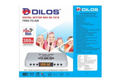 Dilos MPEG-2 SD DVB-S Digital FTA Set-Top Box