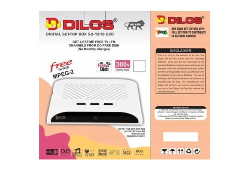 Dilos SD-1818Eco MPEG-2 SD DVB-S Digital FTA Set-Top Box