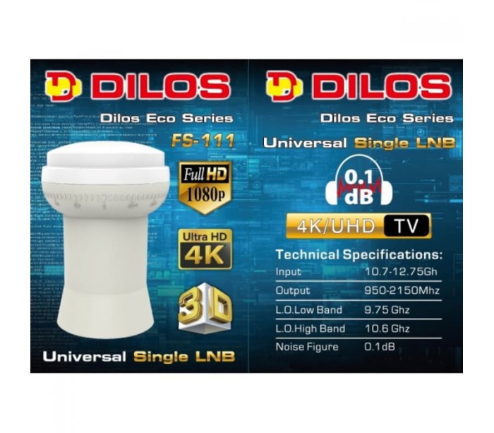 Dilos FS-111 Eco Series Universal Single LNB