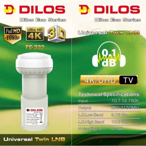 Dilos FS-222 Eco Series Universal Twin LNB