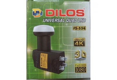 Dilos FS-534 KU 4 WAY Universal Quad LNBF