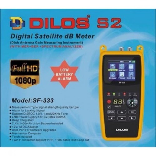 Dilos SF-333 DVB-S2 Multi-Functional Digital Satellite dB Meter