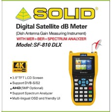 SOLID SF-810DLX Digital Satellite dB meter with Live TV Screen