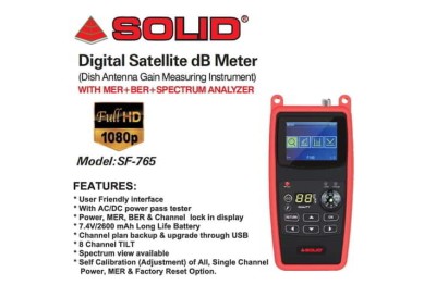 Solid SF-765 Digital Cable TV dB Meter