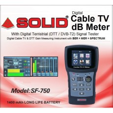 SOLID SF-750 T2+C Combo (BER+MER) dB Meter