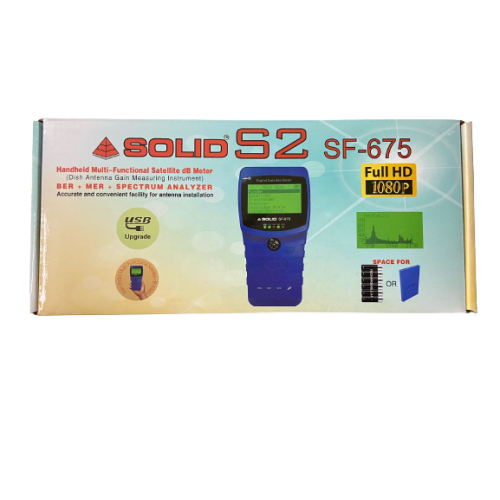 SOLID SF-675 Rechargeable Digital Satellite dB Meter