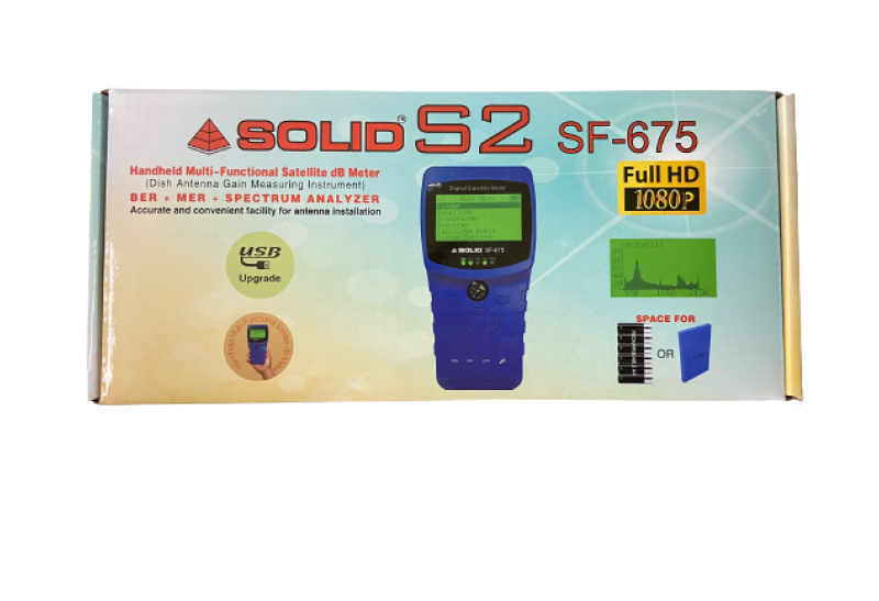 SOLID SF-675 Rechargeable Digital Satellite dB Meter