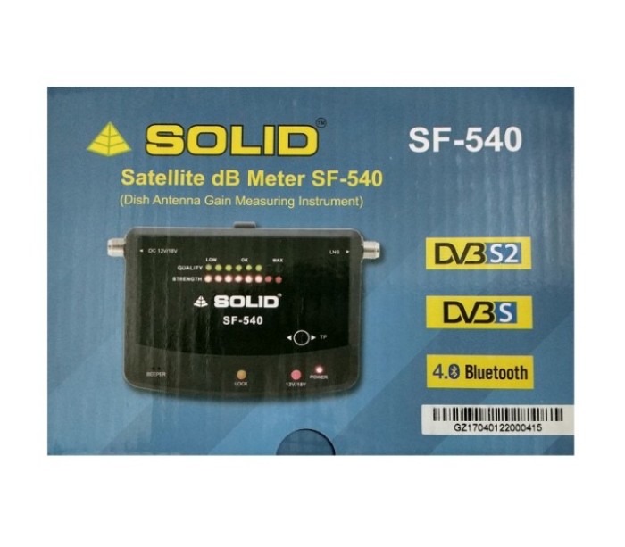 SOLID SF-540 Satellite dB Meter with Bluetooth Interface