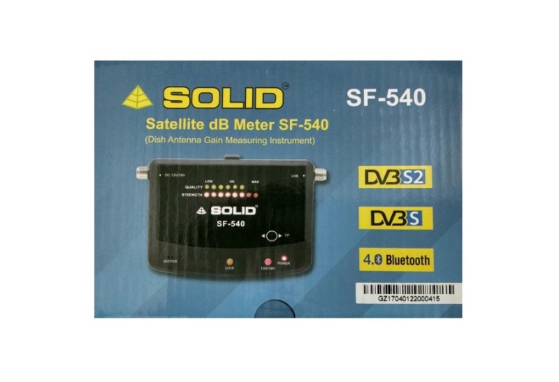 SOLID SF-540 Satellite dB Meter with Bluetooth Interface