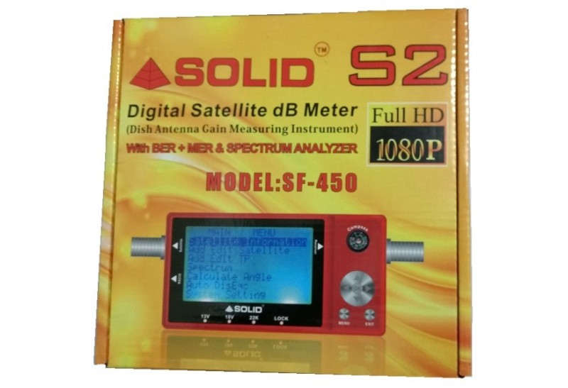 SOLID SF-450 S2 Digital Satellite dB meter