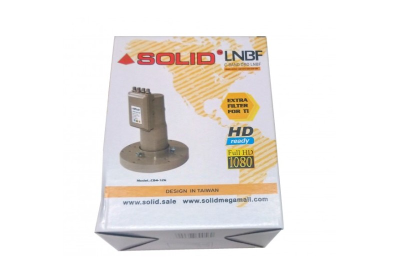 SOLID New CB-4 12K  4 Output Linear C Band Satellite Dish LNB