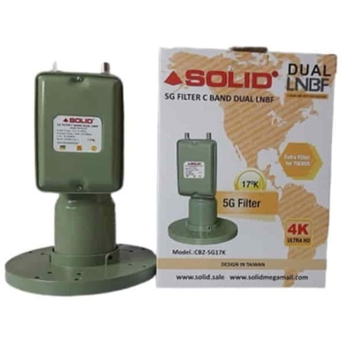 SOLID 5G FILTER 17K 65dB C-BAND DUAL OUT LNBF