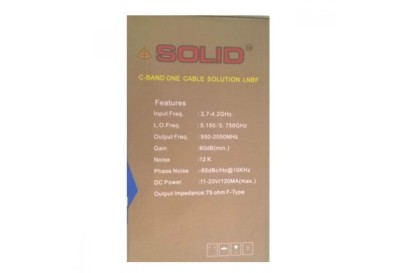 SOLID CB-SSL C-Band One Solution (C-Band Single Solution LNBF) LNBF