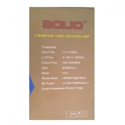 SOLID CB-SSL C-Band One Solution (C-Band Single Solution LNBF) LNBF