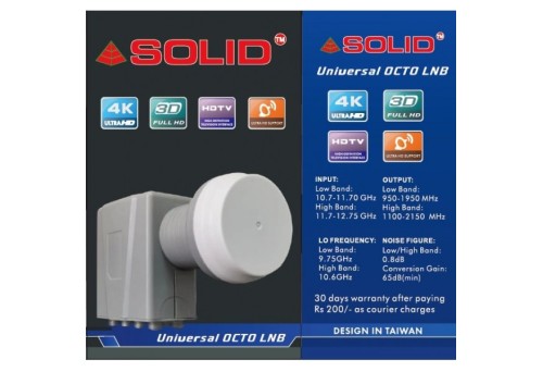 Solid FS-801 Universal 8 Port Ku-Band Full HD LNB