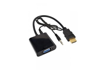 HDMI Male to VGA + Audio Converter Cable Adaptor