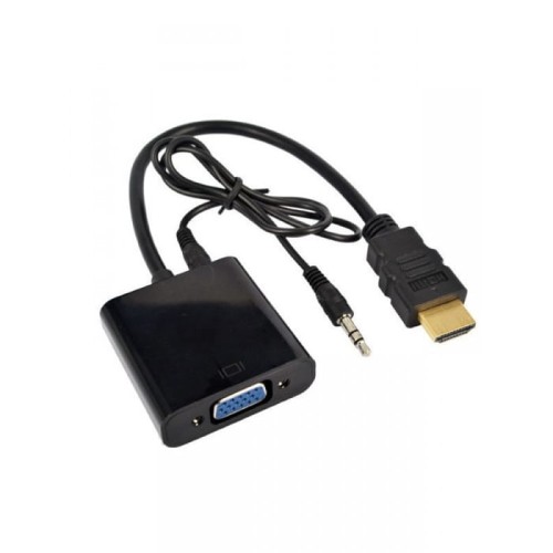 HDMI Male to VGA + Audio Converter Cable Adaptor