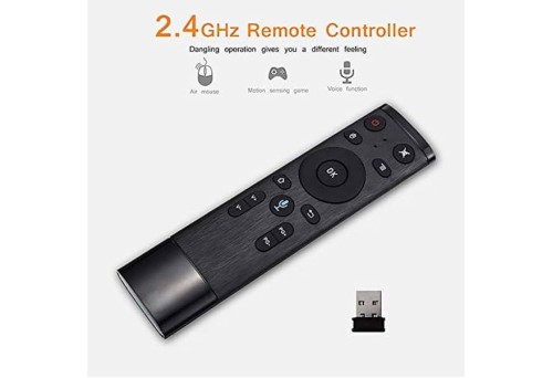 Q5 Air Voice Control Fly Air Mouse for Gyro Sensing Game, 2.4GHz Wireless Microphone Remote