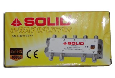 Solid 8-Way Power Pass Splitter