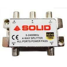 Solid 4-Way Splitter