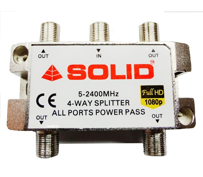 Solid 4-Way Splitter