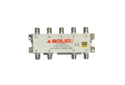 Solid 8-Way Power Pass Splitter