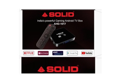 Solid AHD-1017 4/64GB Android 10 Smart Powerful Gaming Box  With  FREE OTT SUBSCRIPTION