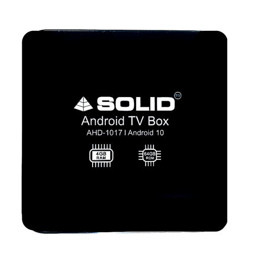 Solid AHD-1017 4/64GB Android 10 Smart Powerful Gaming Box  With  FREE OTT SUBSCRIPTION