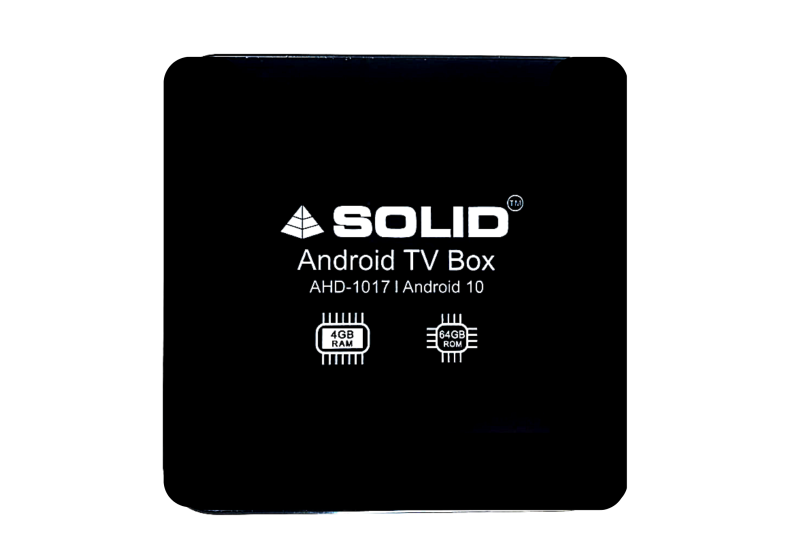 Solid AHD-1017 4/64GB Android 10 Smart Powerful Gaming Box  With  FREE OTT SUBSCRIPTION