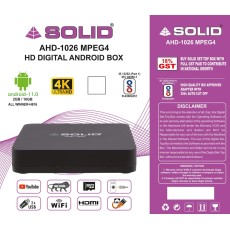 SOLID AHD-1026 Android 10 TV 4K Box with FREE OTT SUBSCRIPTION