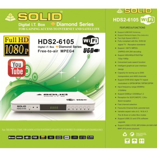 SOLID HDS2-6105 DIGITAL I.T Set-Top BOX