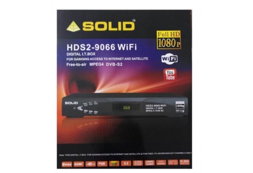 SOLID HDS2-9066 WiFi IT BOX DVB-S2 / MPEG-4 / FULL HD SET-TOP BOX