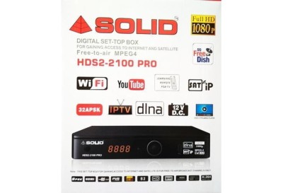 SOLID HDS2-2100Pro Full HD DVB-S2 Set-Top Box with Tubio, Cast and SATIP