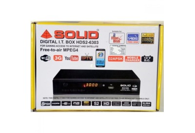 SOLID HDS2-6303 DIGITAL  I.T BOX FOR GAINING ACCESS TO INTERNET AND SATELLITE