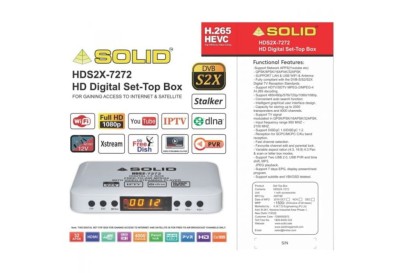 SOLID HDS2X-7272 HD Digital Set-Top Box