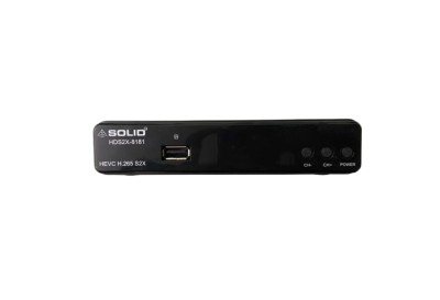 SOLID HDS2X-8181 H.265 T2-MI HEVC S2X FullHD Digital IT-BOX CUM Set-Top Box