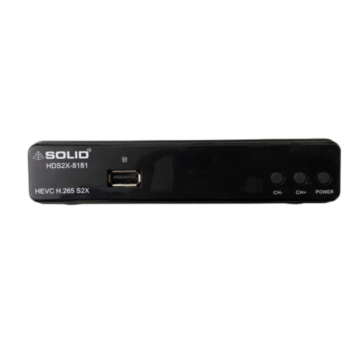 SOLID HDS2X-8181 H.265 T2-MI HEVC S2X FullHD Digital IT-BOX CUM Set-Top Box