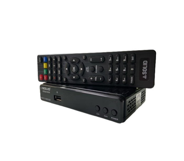 SOLID HDS2X-8181 H.265 T2-MI HEVC S2X FullHD Digital IT-BOX CUM Set-Top Box