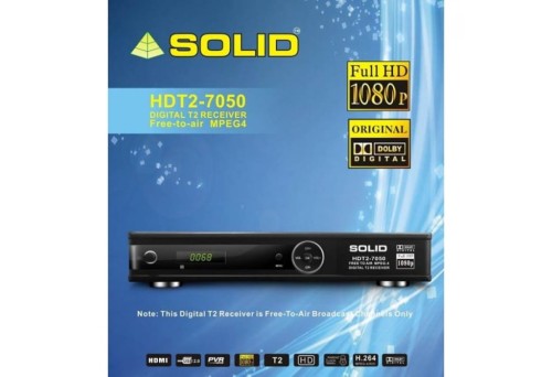 Solid HDT2-7050 HD, DVB-T2 Digital Set-Top Box With Dolby Digital​