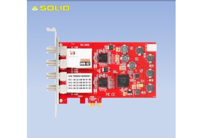 TBS6908 Professional DVB-S2 Quad Tuner PCIe Card