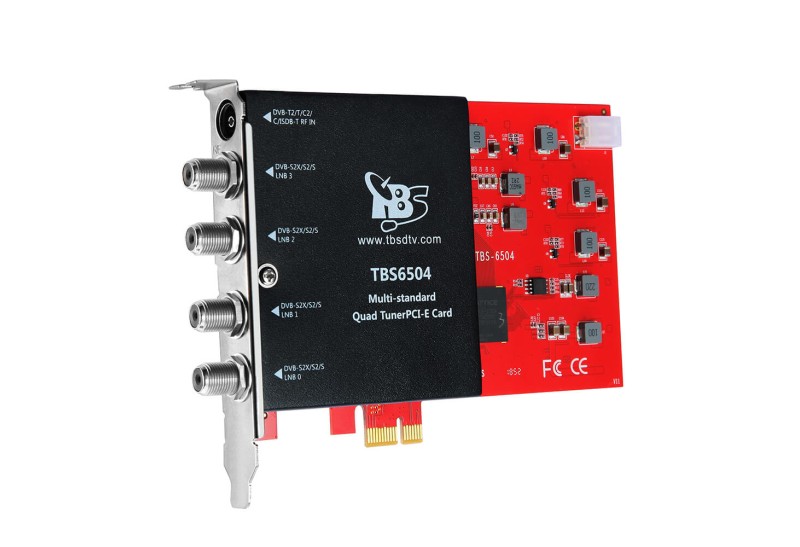 TBS6504 Multi Standard Quad Tuner PCI-e Card