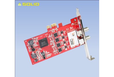 TBS6205 T2/T/C Quad TV Tuner PCIe Card