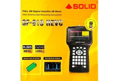 SOLID SF-810 HEVC Full HD Digital Satellite dB Meter