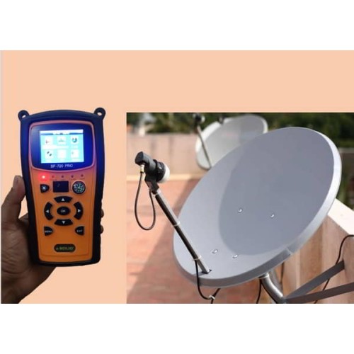 SOLID SF-720 Pro  Rechargeable Digital Satellite dB Meter with Torch