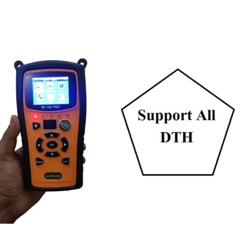 SOLID SF-720 Pro  Rechargeable Digital Satellite dB Meter with Torch