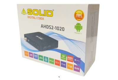 SOLID AHDS2-1020 OTT + FREEDTH Channels Hybrid Box with FREE OTT SUBSCRIPTION