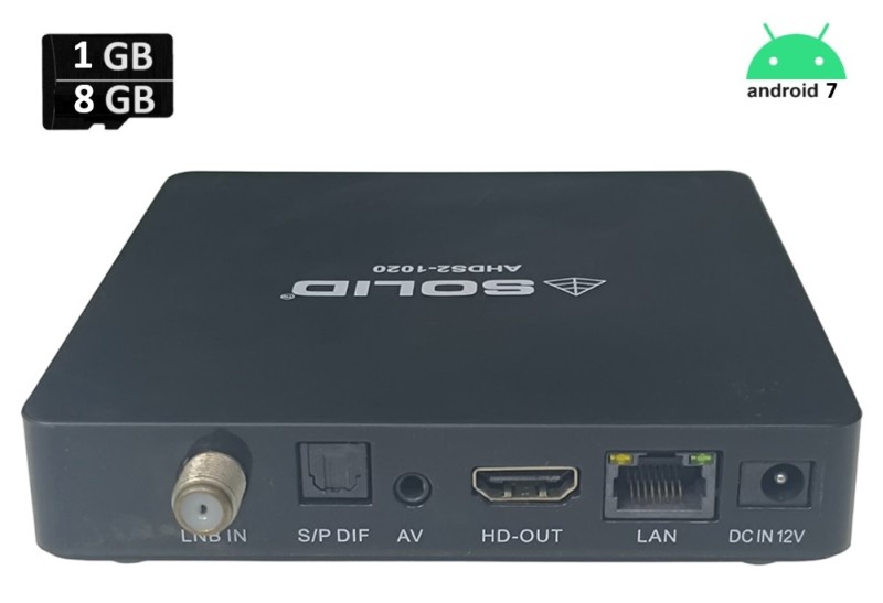 SOLID AHDS2-1020 OTT + FREEDTH Channels Hybrid Box with FREE OTT SUBSCRIPTION