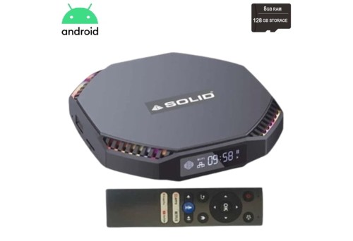 SOLID AHD-1096 8GB/128GB Android 11 TV Box with RGB And Free FREE OTT SUBSCRIPTION 