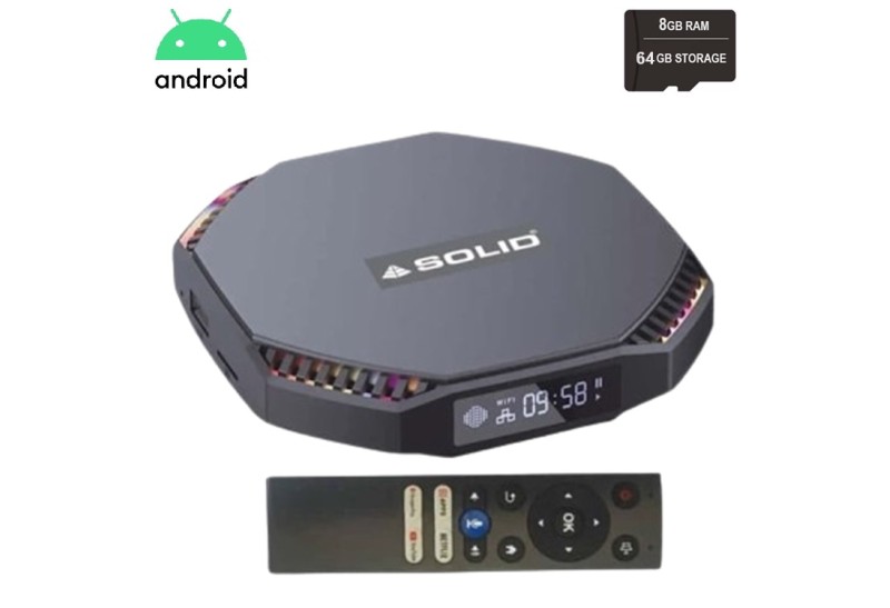 SOLID 1095 8GB/64GB Gaming Android 11 TV Box with FREE 1 YEAR OTT SUBSCRIPTION