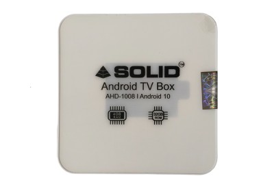 Solid AHD-1008  4/32 GB Android 10 Smart Tv Box  with FREE OTT SUBSCRIPTION